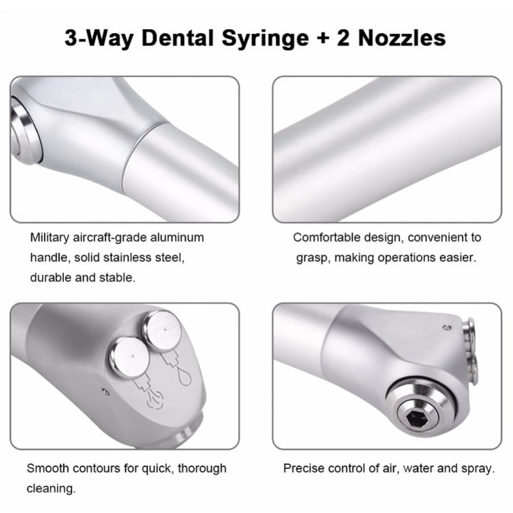 Dental 3 Way Syringe Pack of 2