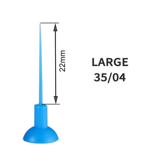 Dental Sonic Endo Irrigator Large Tips | Blue 35/04 | Pack of 40