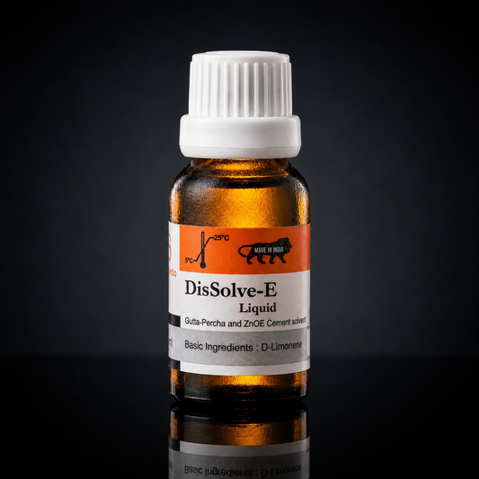 SafeEndo DisSolve-E 15ml Bottle | D-Limonene Based Gutta Percha & Zinc Oxide Eugenol Solvent