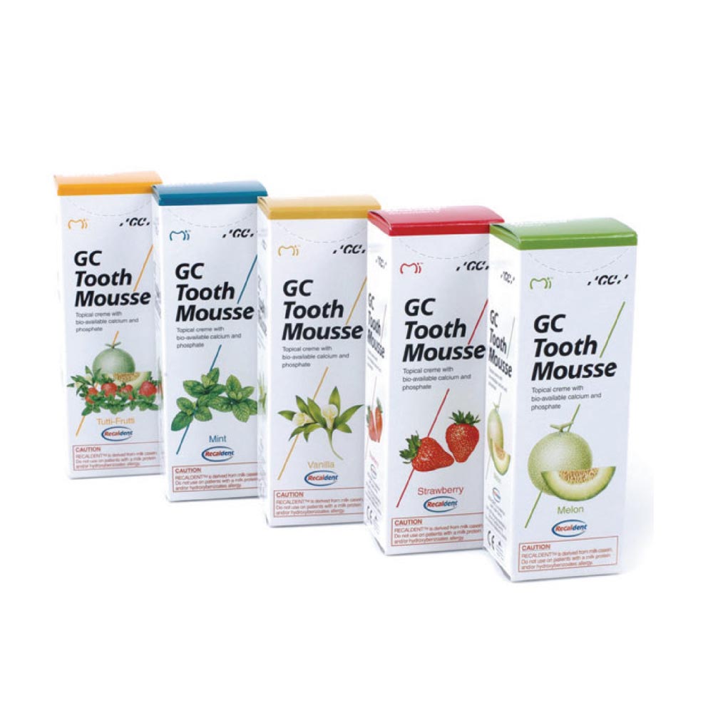 GC Tooth Mousse | Topical Dental Creme | Remineralising SUGAR-FREE Dental Topical Paste, Containing Bio-Available Calcium and Phosphate