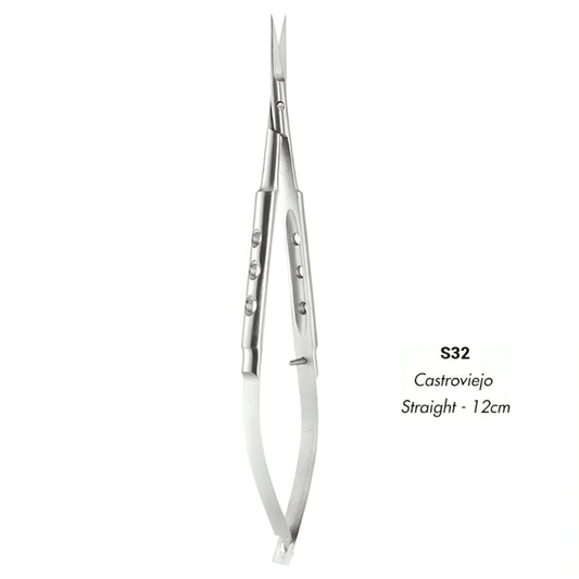 GDC Scissors Castroviejo - Straight 12cm - S32