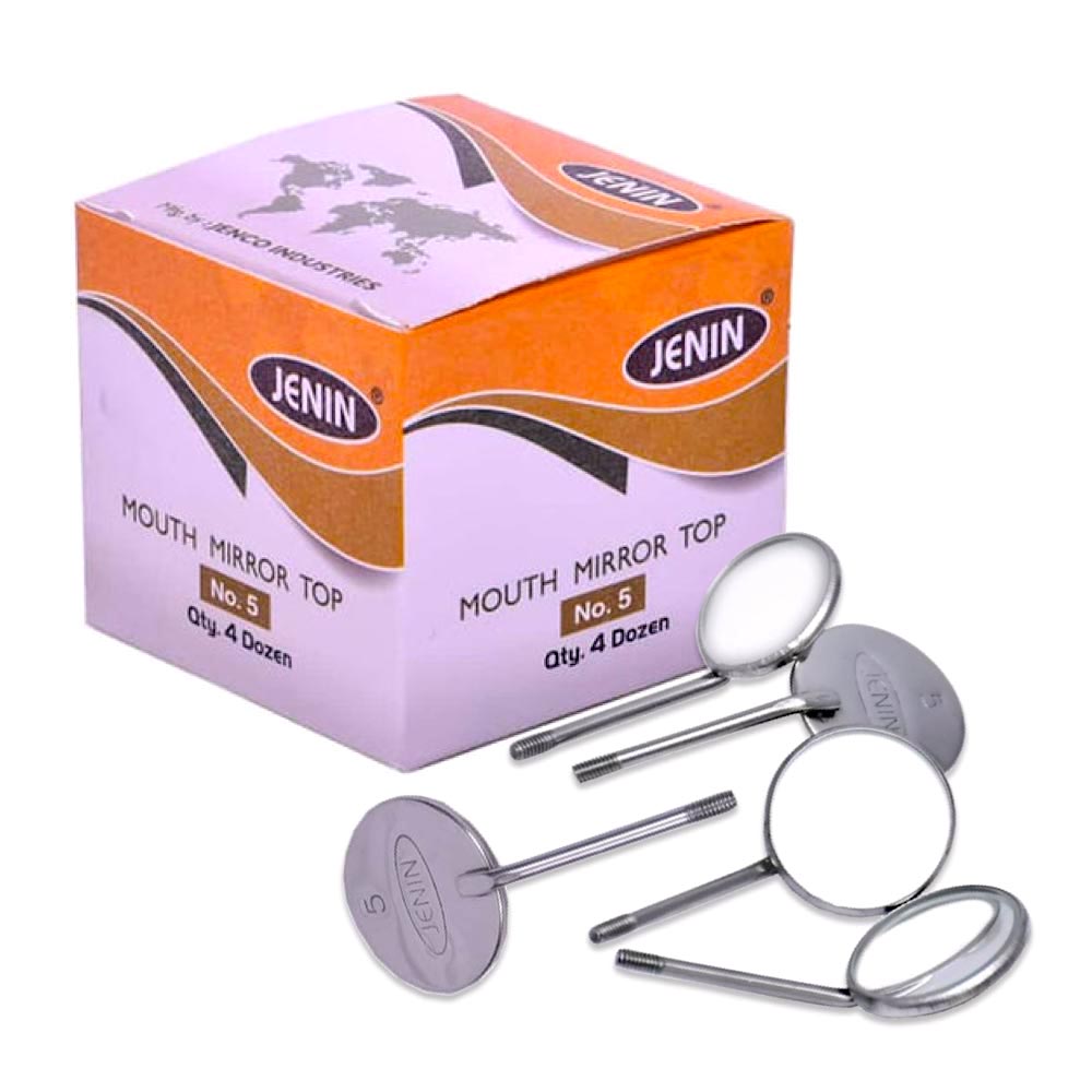 JENIN Mouth Mirror Tops NO-5 | Pack OF 12 PCS | Mouth Mirrors with Best Reflection and Image Quality