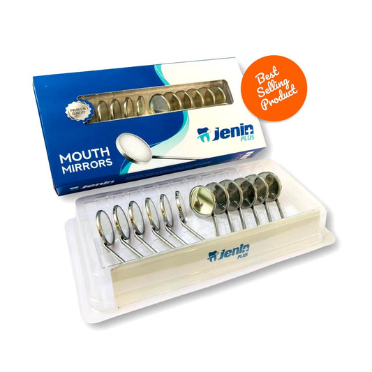 JENIN Plus Dental Mouth Mirror Tops | NO-5 Pack OF 12 PCS | Mouth Mirrors with Best Reflection and Image Quality