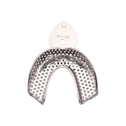 JENIN Plus Dentulous Lower L2 Perforated Rim Lock Impression Trays