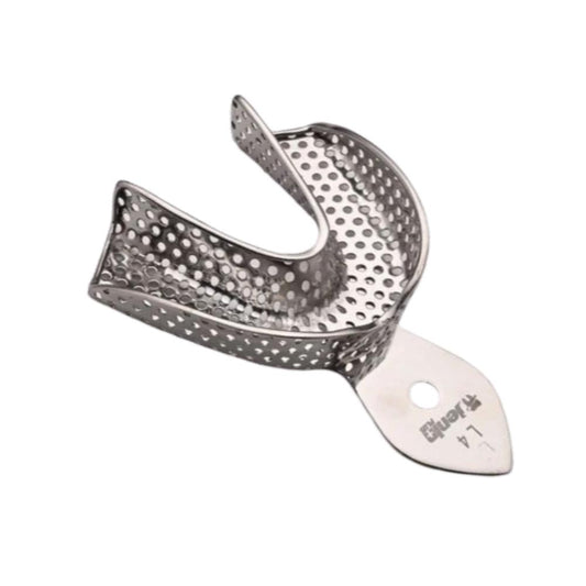 JENIN Plus Dentulous Lower L4 Perforated Rim Lock Impression Trays