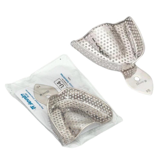 JENIN Plus Dentulous Upper U4 Perforated Rim Lock Impression Trays