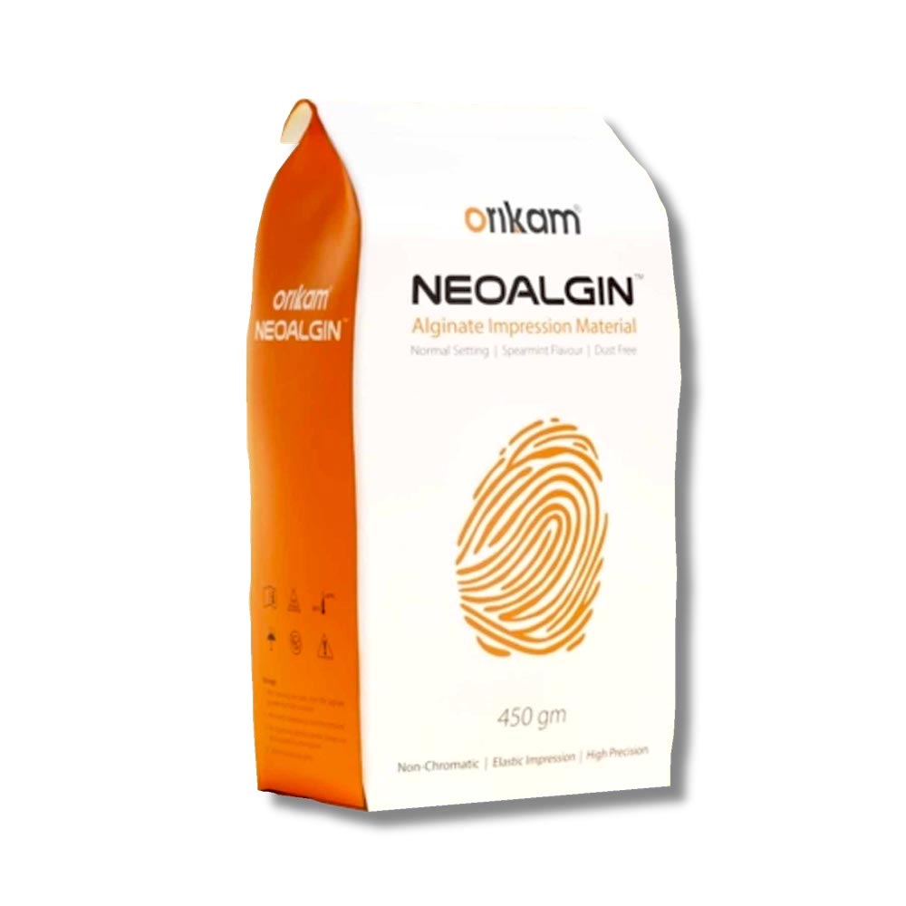 ORIKAM Neoalgin Alginate | Non-Chromatic, Dust-Free, High-Precision Alginate Impression Material With Spearmint Flavor