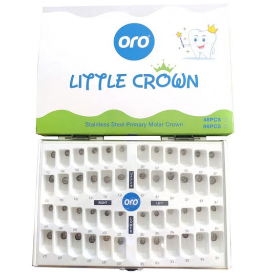 ORO Little Crown Primary Molar Kit | 48 PCS | Stainless Steel Crowns