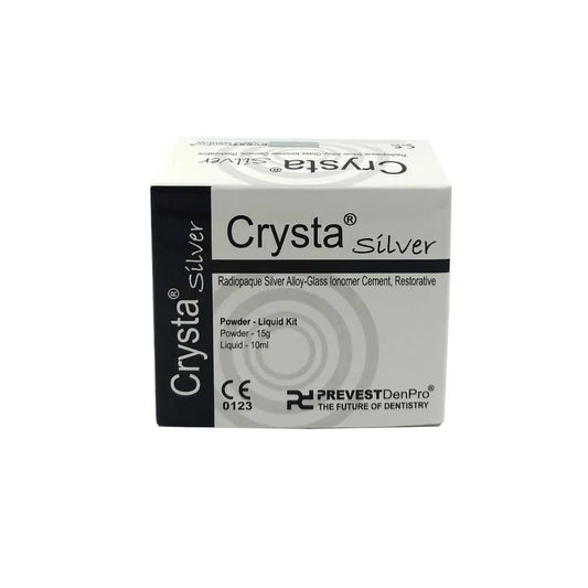 Prevest Crysta Silver GIC | Radiopaque Silver Alloy Glass Lonomer Cement