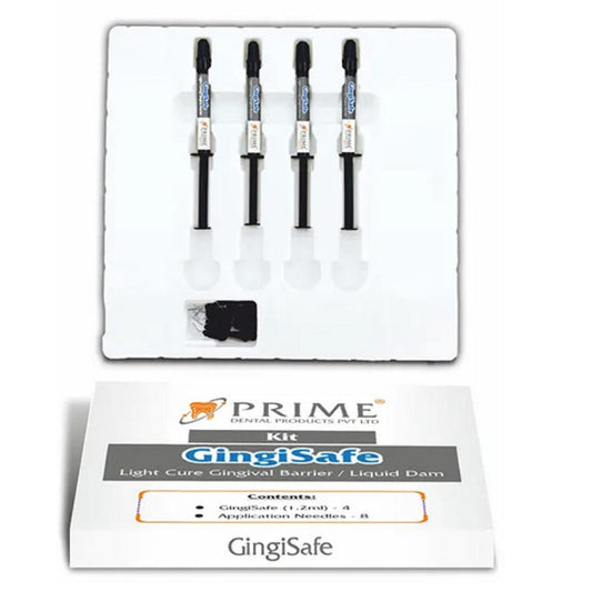 Prime Dental GingiSafe | Pack of 4 Light Cure Gingival Barrier Syringe