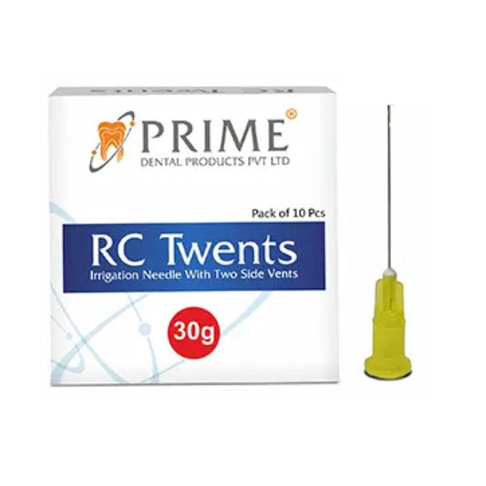 Prime Dental RC Twents | 30 Gauge Irrigation needle with 2 side wents