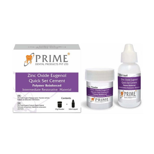 Prime Dental Resin Modified Zinc Oxide Eugenol Cement Quick Set