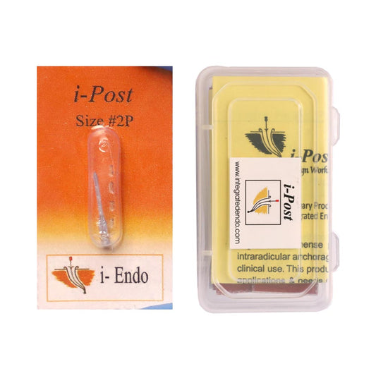 Prime Dental i Post #2P Pack of 10 Integrated Endodontic Metal Post
