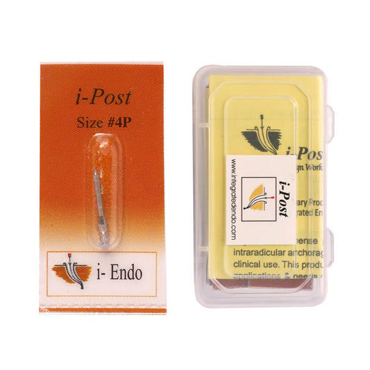 Prime Dental i Post #4P Pack of 10 Integrated Endodontic Metal Post