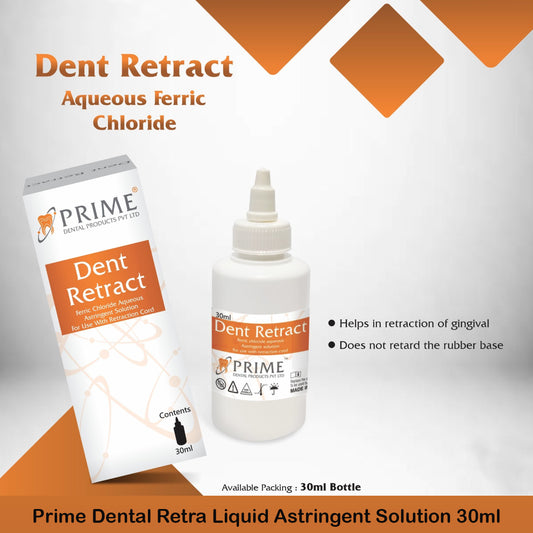Prime Dental Retra Liquid Astringent Solution 30ml | Gingival Retraction Agent