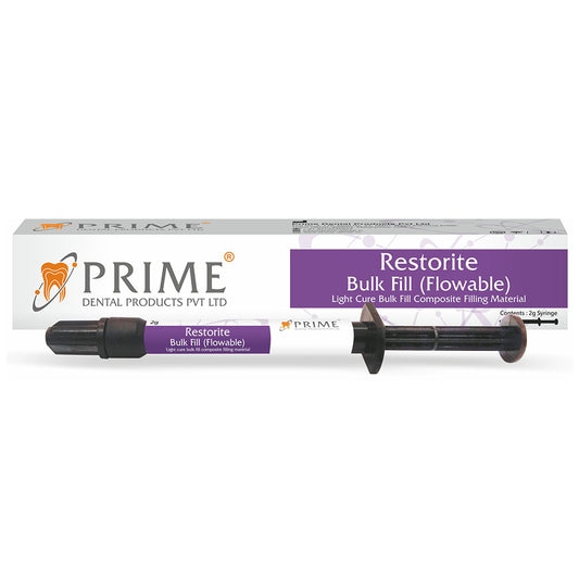 Prime Dental Restorite Bulk Fill | Flowable Light cure Bulk Fill Composite Filling Material