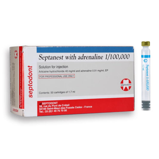 Septodont Septanest 4% Articaine With 1:100,000 Epinephrine