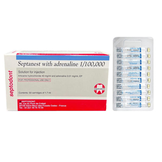 Septodont Septanest 4% Articaine With 1:100,000 Epinephrine