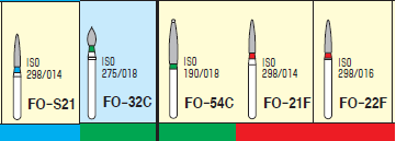 MANI Diamond Bur - FO Series | Flame Ogival End Diamond Burs