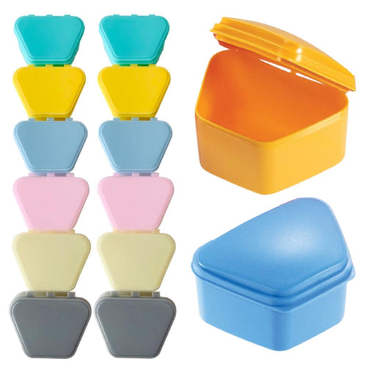 ORO Dental Denture Boxes | Pack of 12 | Storage for Dentures and Orthodontic Devices