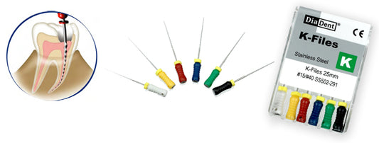 Dia-Dent Stainless Steel K-File 25mm