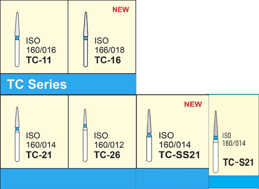 MANI Diamond Bur - TC Series | Taper Conical End Diamond Burs