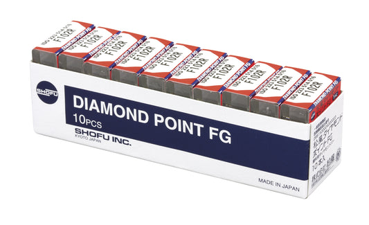 SHOFU Diamond Bur FG - Fine Grit (Red Banded Shank)