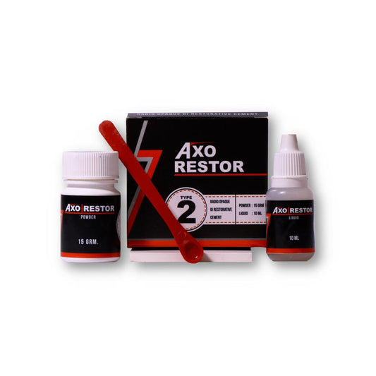 AXIMACK AXO Restor | Glass Ionomer Restorative self Cute in Handmix version for Restoration of Primary Teeth, CORE BUILD UP