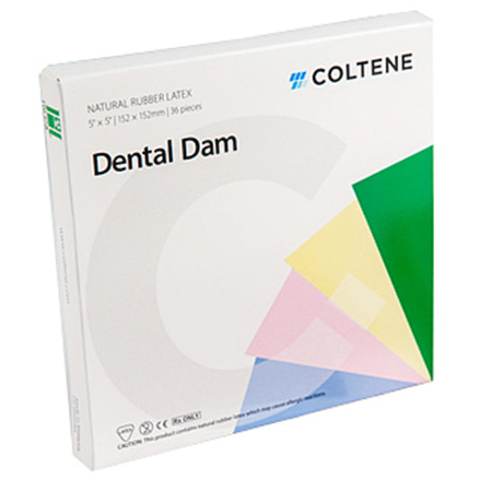 COLTENE Hygenic Dental Dam Standard SIZE 6" X 6" (36PCS)