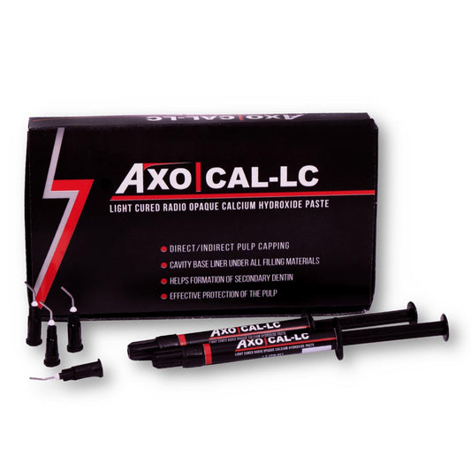 AXIMACK AXO Cal-LC 1.5 GMR | Light Cured Radiopaque Calcium Hydroxide Paste | Cavity Liner Under All Filling Materials