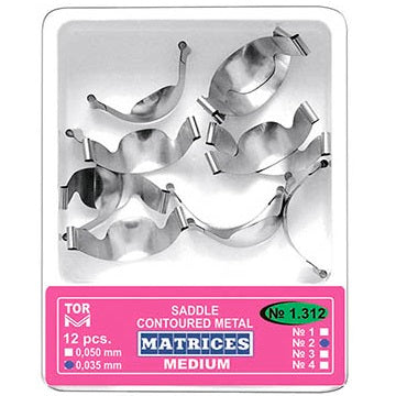 TOR-VM Saddle Contoured Metal Matrices Bands | NO 1.310 | NO 1.311 | NO 1.312 | NO 1.313