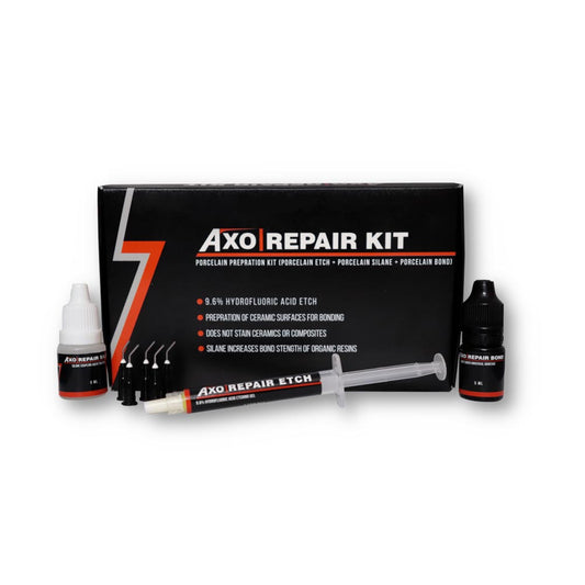 AXIMACK AXO Repair Kit | Comprehensive Set For Intraoral Repairs Of Ceramic And Composite Restorations