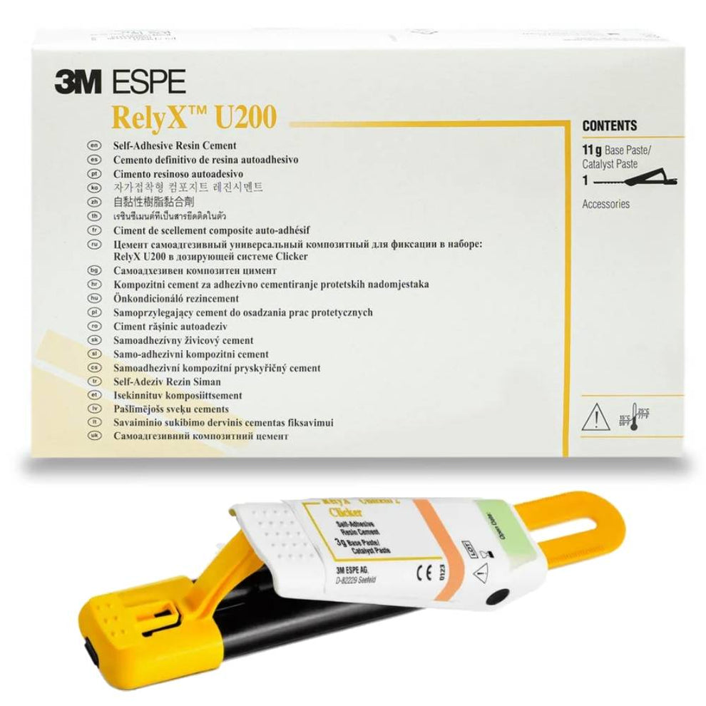 3M ESPE RelyX U200 Self-Adhesive Resin Cement | Translucent (Clicker D ...
