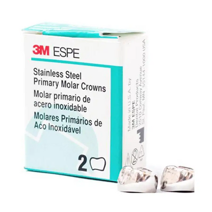3M ESPE Stainless Steel Primary Crown E (2ND Molar) | Pack of 2