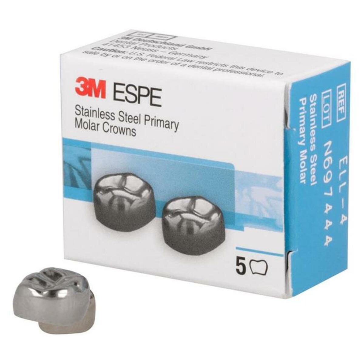 3M ESPE Stainless Steel Primary Crown E (2ND Molar) | Pack of 2