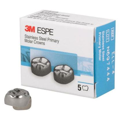 3M ESPE Stainless Steel Primary Crown E (2ND Molar) | Pack of 2