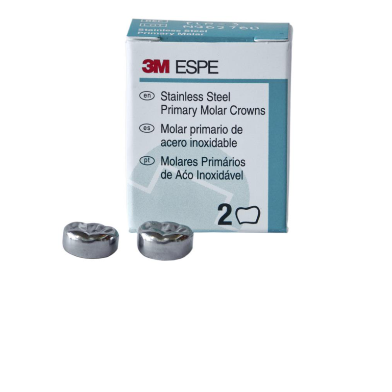 3M ESPE Stainless Steel Primary Crown E (2ND Molar) | Pack of 2