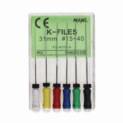 MANI K-Files 31mm | Cleaning and Shaping of the Root Canal System Dental K-File