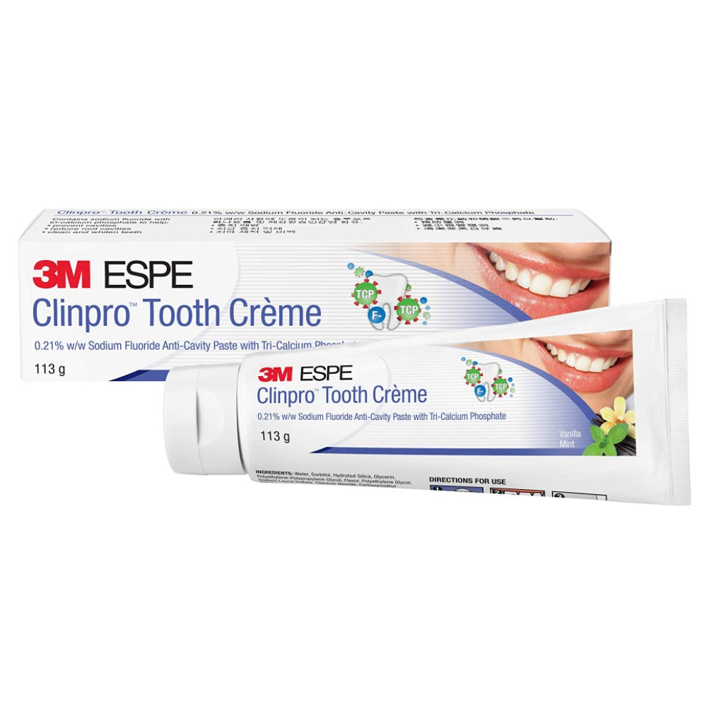 3M Clinpro Tooth Creme, Anticavity Toothpaste, 113 g, Vanilla Mint Flavour