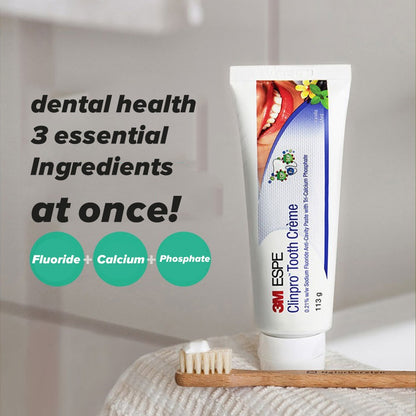 3M Clinpro Tooth Creme, Anticavity Toothpaste, 113 g, Vanilla Mint Flavour