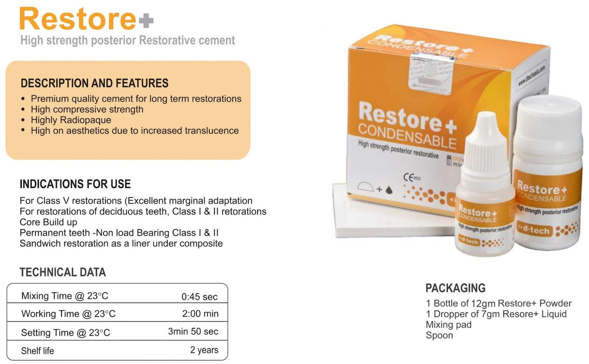 D-Tech Restore+ Condensable GIC