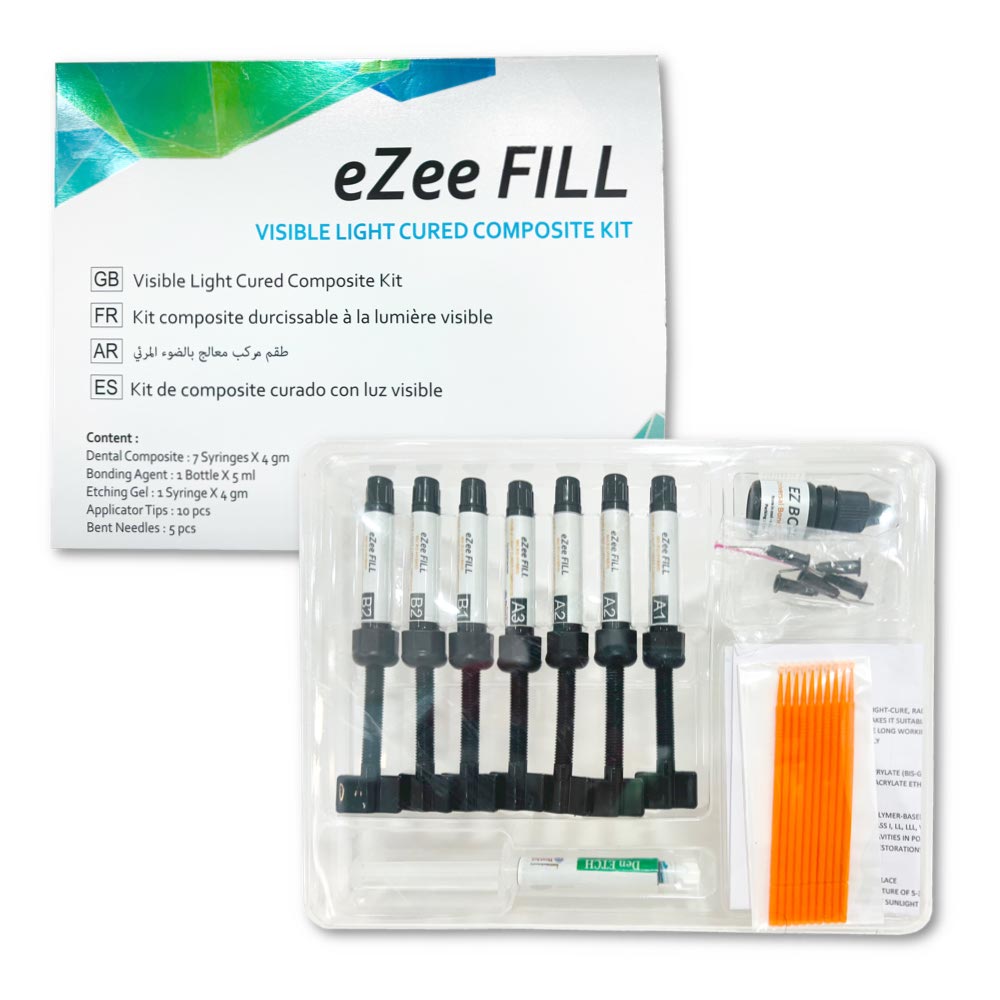 Kit Composito Dentale DentAct EZee Fill VLC – 7 Siringhe Da 4g – Polimerizzazione Luce Visibile - Foto 2