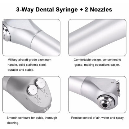 Dental 3 Way Syringe Pack of 2