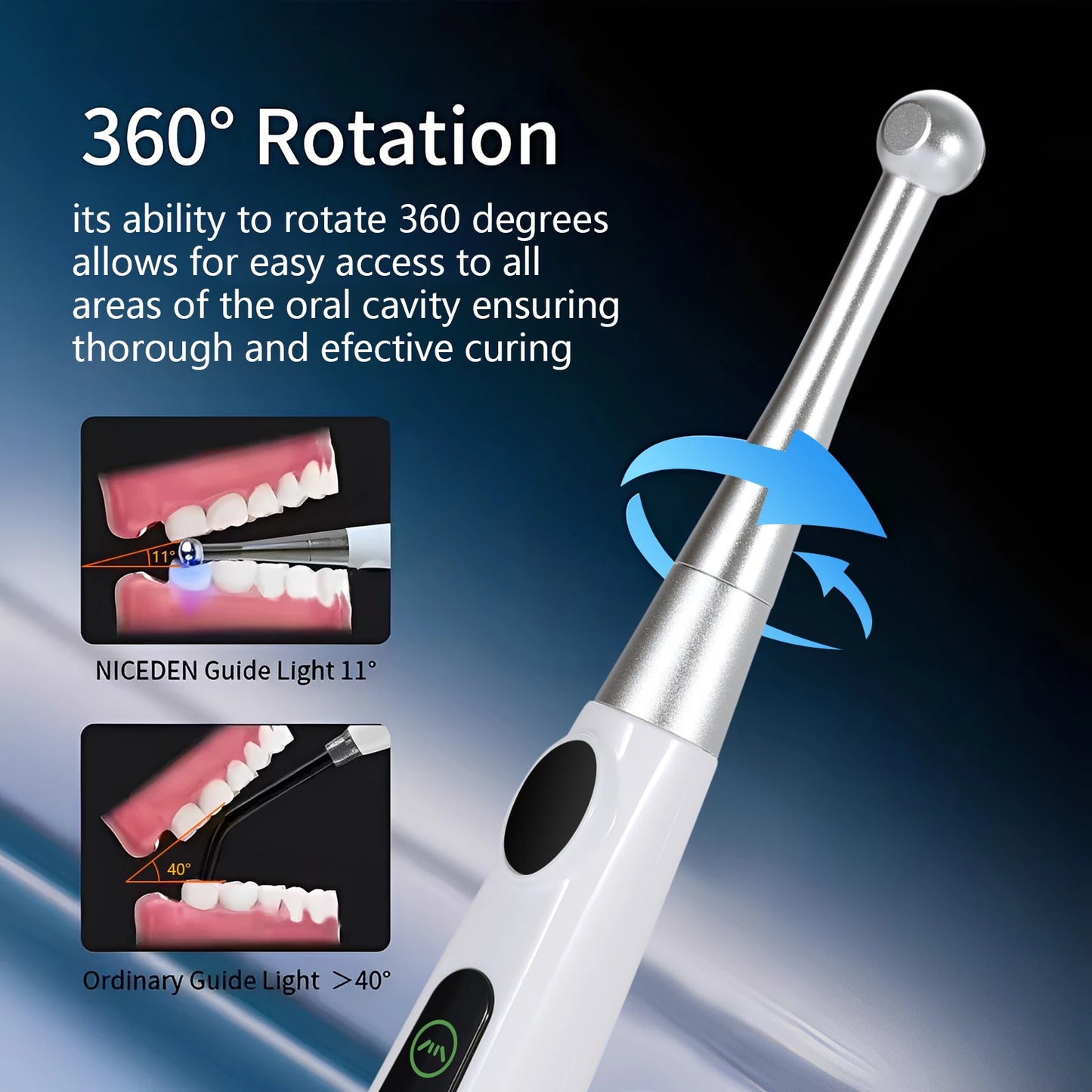 Dental Light Cure Unit – GX-C240 | Cordless LED 1-Second Fast Cure
