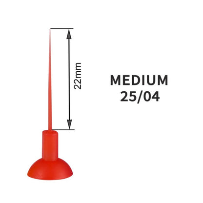 Dental Sonic Endo Irrigator Medium Tips | Red 25/04 | Pack of 40