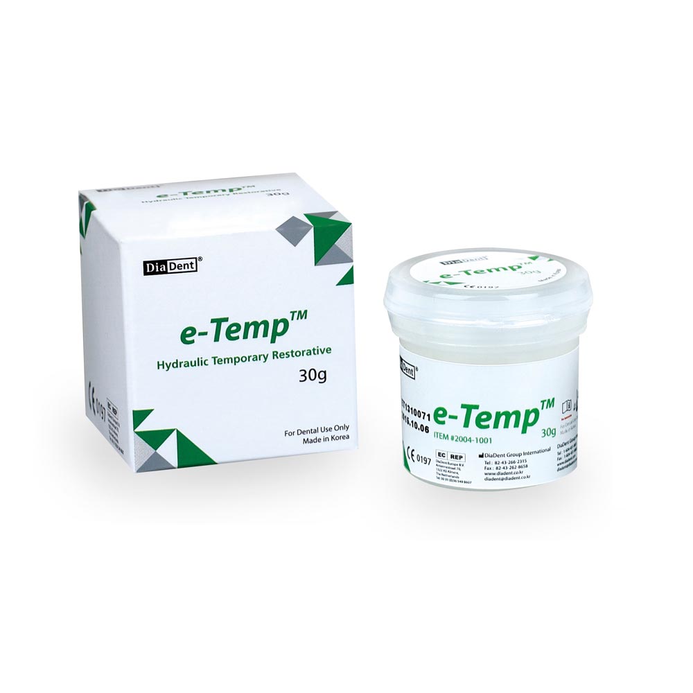 Dia-Dent E-Temp 30G | Hydraulic Temporary Restorative Material