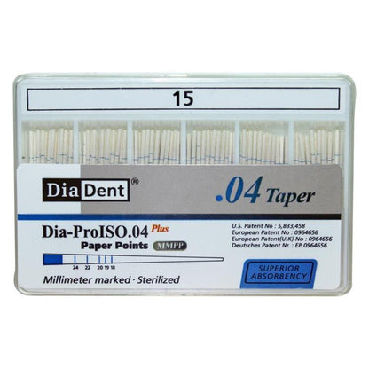 Dia-Dent Paper Point Special Tapered 4%