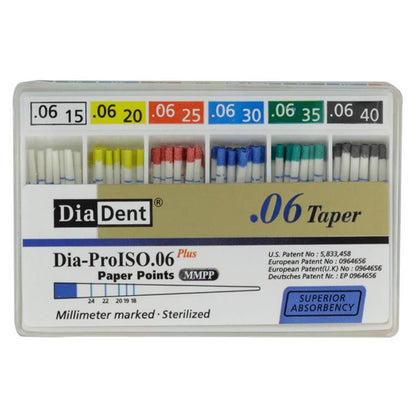 Dia-Dent Paper Point Special Tapered 6%