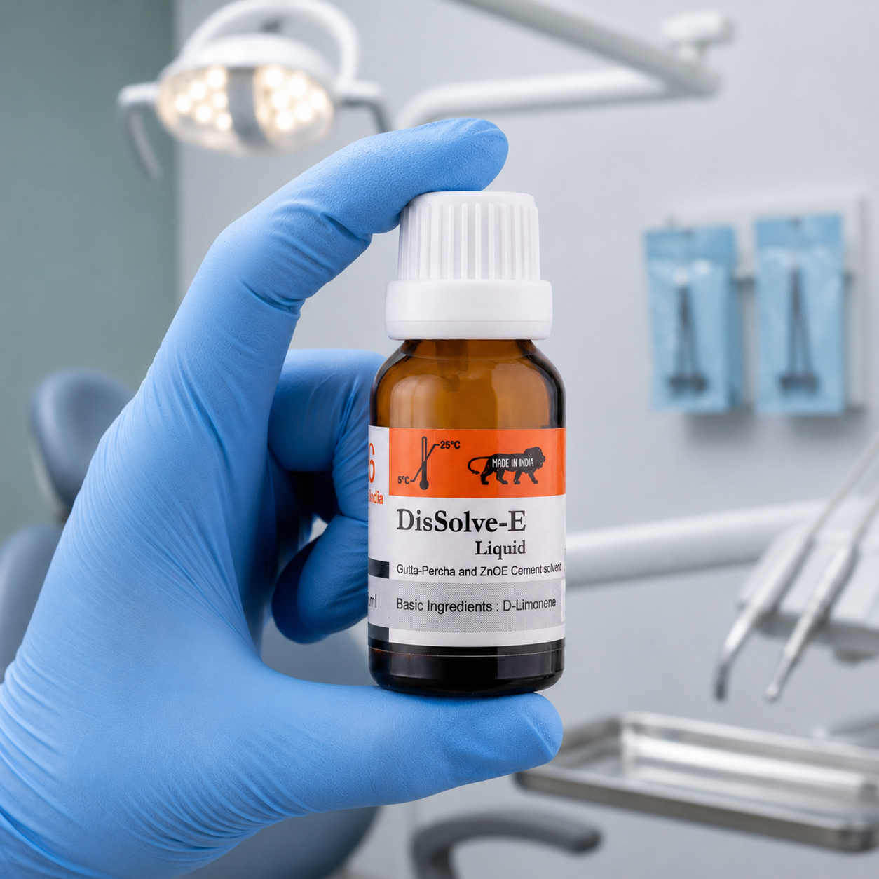 SafeEndo DisSolve-E 15ml Bottle | D-Limonene Based Gutta Percha & Zinc Oxide Eugenol Solvent