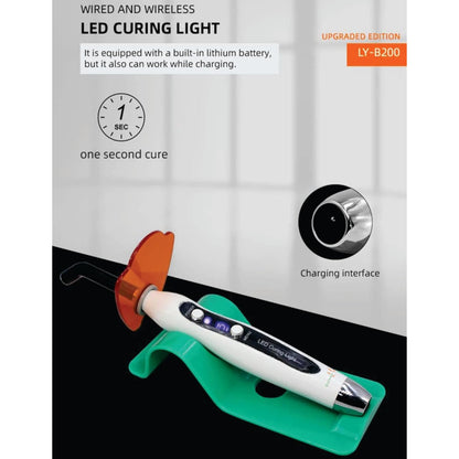 GALAXY Cordless Light Cure Unit | Dual Power LED Dental Curing Light